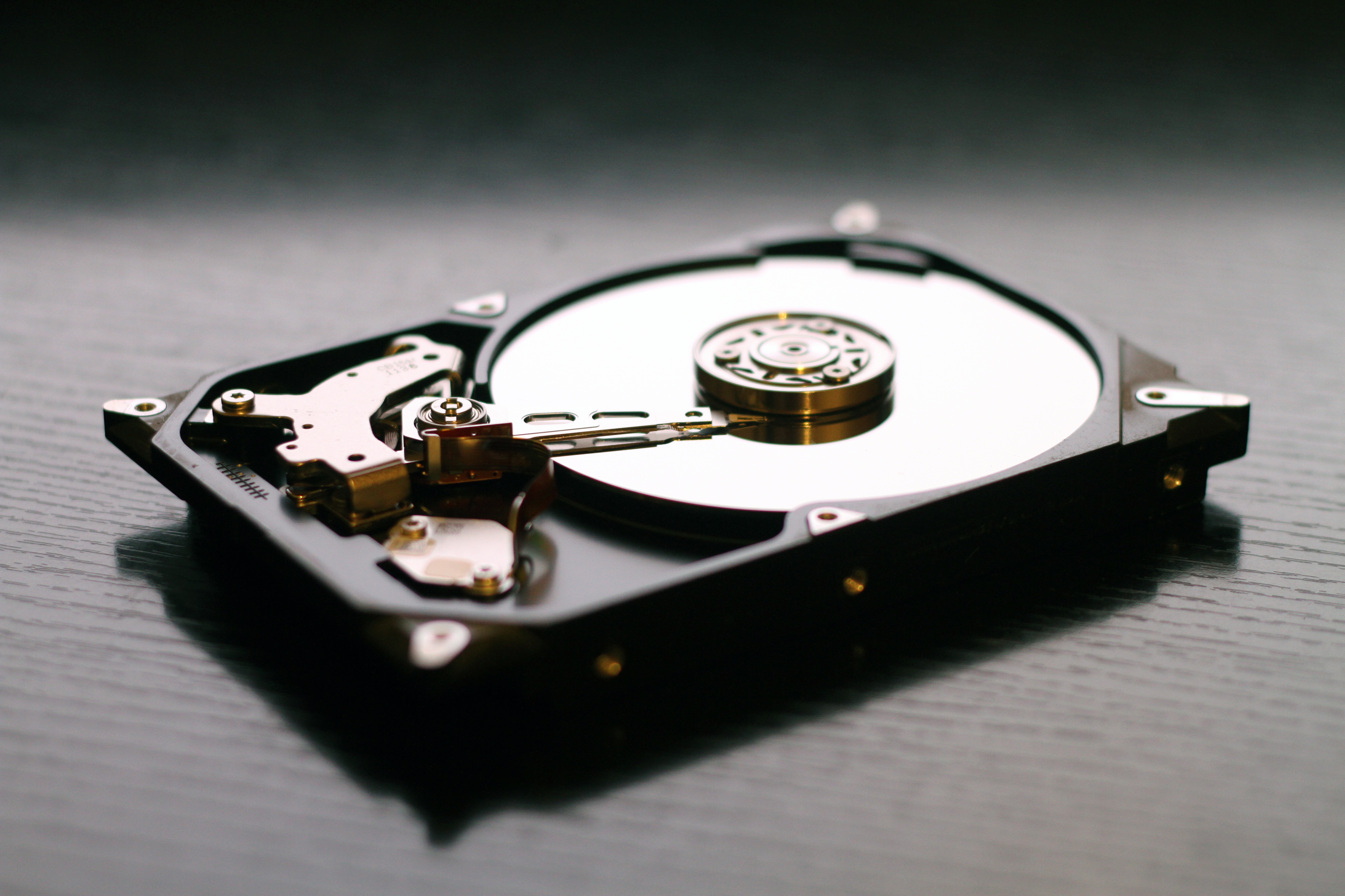 Disque dur ouvert